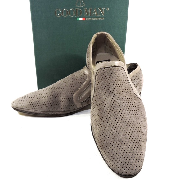 GOODMAN ?? MEN\'S BROWN SUEDE COMFORT SUMMER LOAFERS